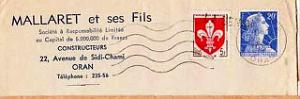 Oran enveloppes pub 303